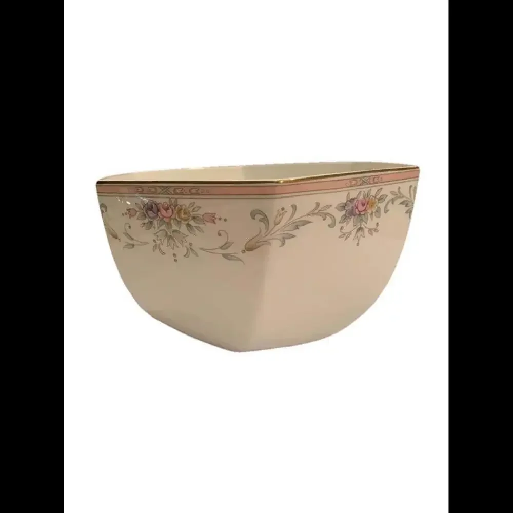 🌼🍽️Spring Crest by Christopher Stuart Hexagon Serving Bowl Bone China